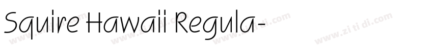 Squire Hawaii Regula字体转换
